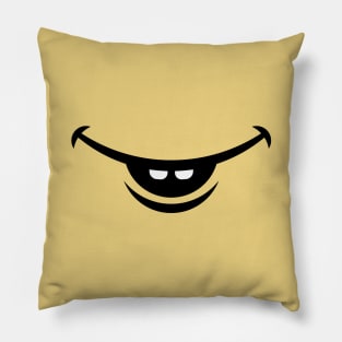 Friendly Smile For Mask (Smiling Mouth / Funny) Pillow