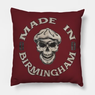 Blinding Newsboy Skull Cap Made in Brum Pillow