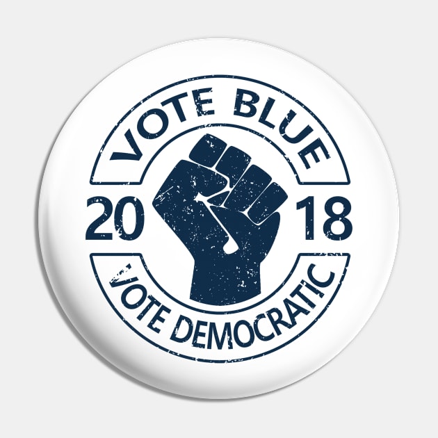 Vote Blue Vote Democrat Pin by SeattleDesignCompany