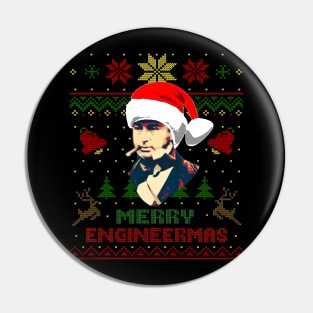 Isambard Kingdom Brunel Funny Engineering Christmas Pin