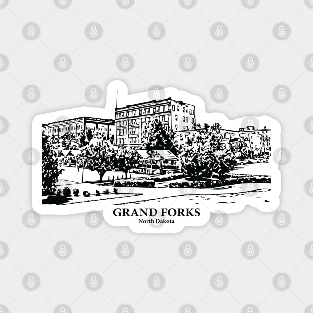 Grand Forks - North Dakota Magnet by Lakeric