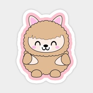 Cute Tan Baby Llama Magnet