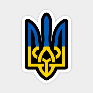 UKRAINE TRIDENT EMBLEM SLAVA UKRAINI PROTEST RUSSIA Magnet