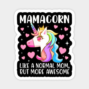 Mamacorn Unicorn Costume Mom Mother's Day Family Magnet