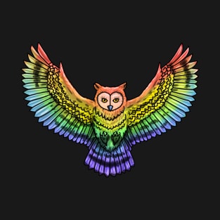 Rainbow Owl T-Shirt