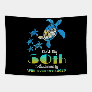 Earth Day 50th Anniversary Sea Turtle Tapestry