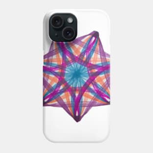 Spirograph Seven-Point Purple Orange Blue Pink Pattern Phone Case