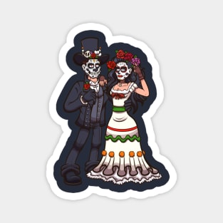 Sugar Skull Couple Magnet