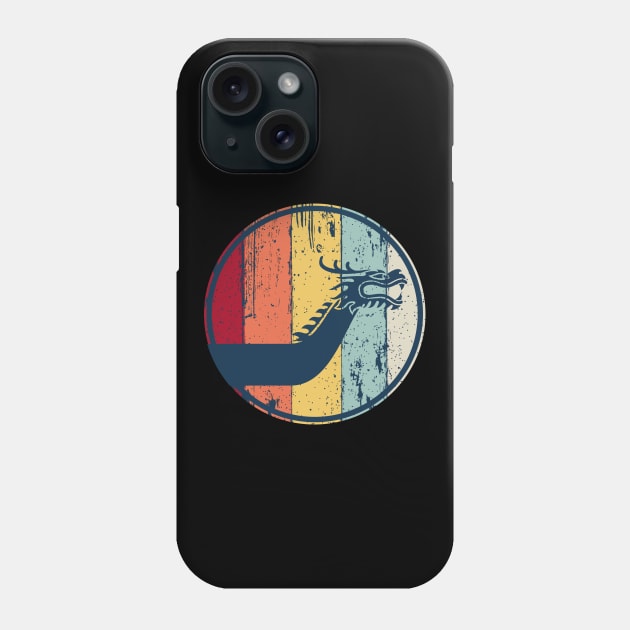 Dragon Boat Paddling Retro Look Phone Case by MarkusShirts