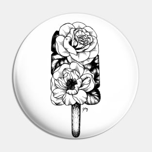 Floral Popsicle III (Rose & Peony) Pin