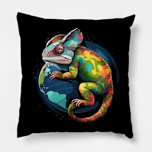 Chameleon Earth Day Pillow