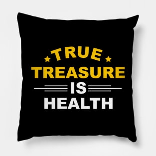 Healty qoute for tshirt Pillow