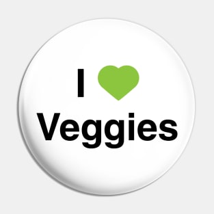 I Heart Veggies T-Shirt Pin