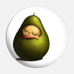 Sleeping avocado Pin