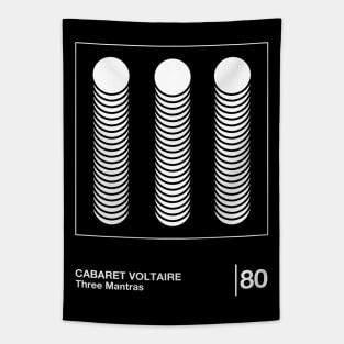 Cabaret Voltaire / Minimal Style Graphic Artwork Design Tapestry