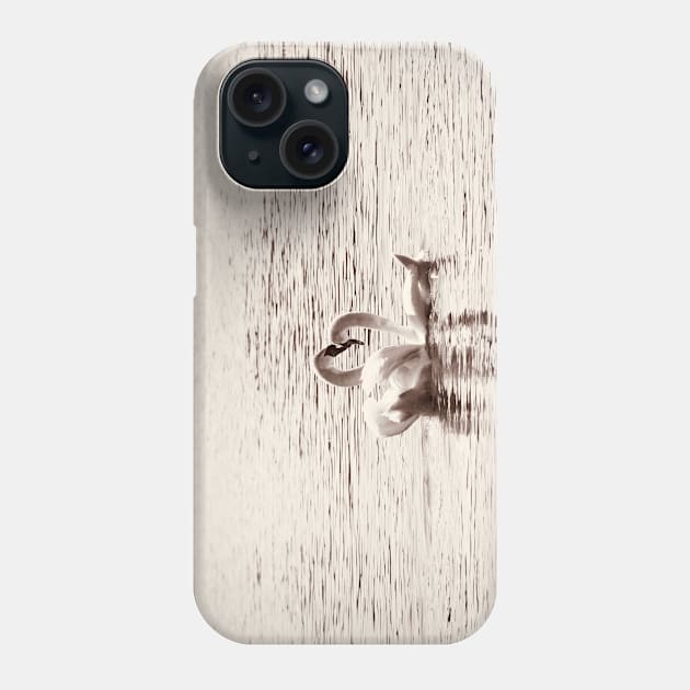 Schwäne Herz / Swiss Artwork Photography Phone Case by RaphaelWolf