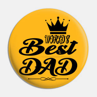 World's Best Dad Pin