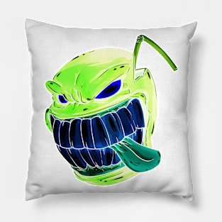 smile crazy relax negative Pillow