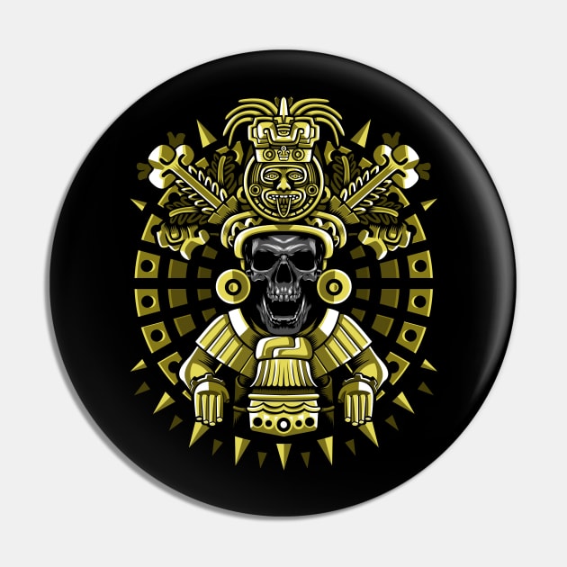 Skull maya Pin by albertocubatas