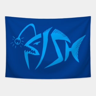 Scary Fish Tapestry