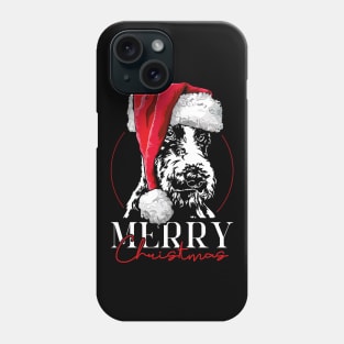 Funny Fox Terrier Santa Merry Christmas dog mom Phone Case