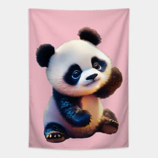 Happy Baby Panda Tapestry