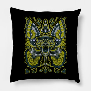 Pantherhead dagger butterfly Pillow