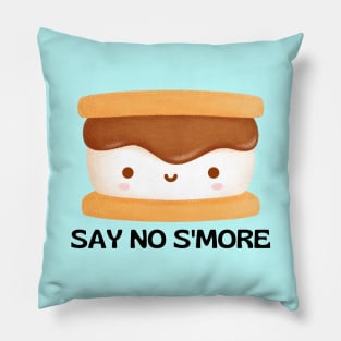 Say No S'more | Cute Smore Pun Pillow