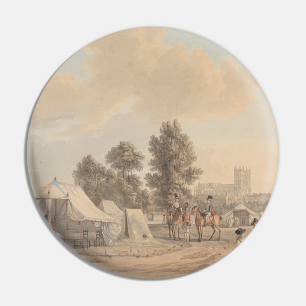 An Encampment in St. James Park by Paul Sandby Pin by Classic Art Stall