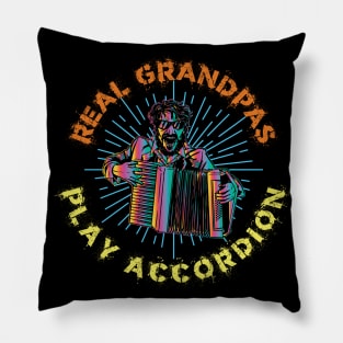 Accordion Player and Grandpa Gifts Pillow