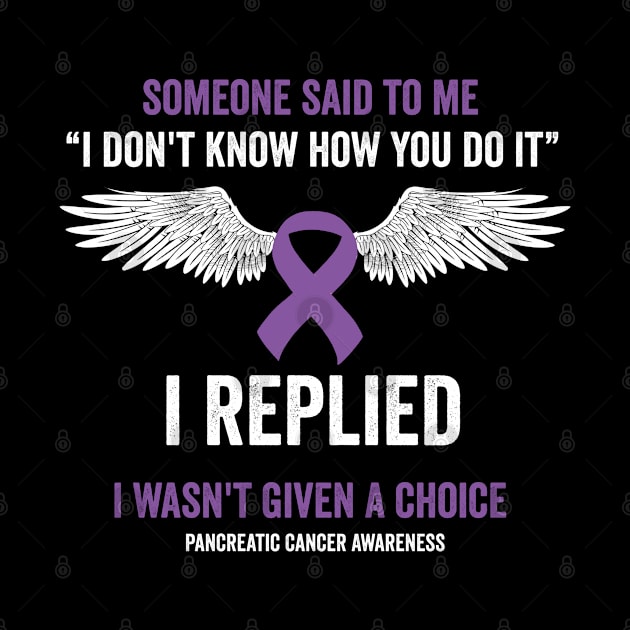 pancreatic cancer awareness - purple ribbon awareness month by Merchpasha1