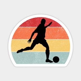 Soccer player vintage retro style Magnet