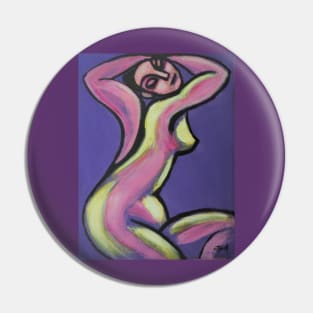 Purple And Yellow Figure Pin