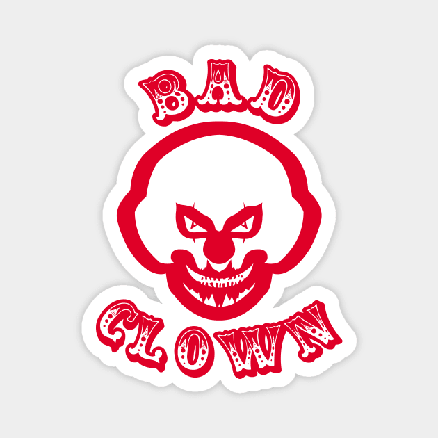 Bad Clown 1 Magnet by Rubtox