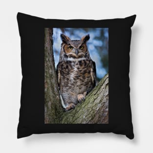 Great Horned Owl Pillow