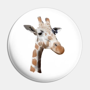 Beautiful Giraffe Art Pin