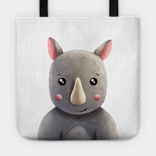 Rhinoceros cartoon Tote