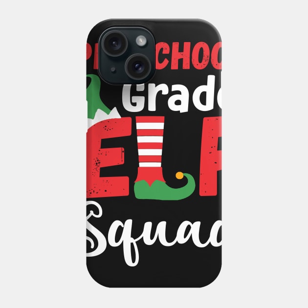 Cute Preschool Grade Elf Squad Teacher Christmas Phone Case by Dunnhlpp