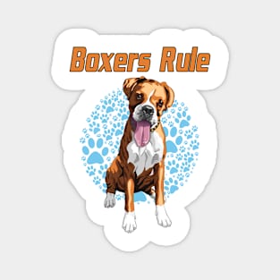 Boxers Rule! Especially for Boxer dog owners! Magnet