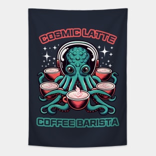 Cosmic Latte Coffee Barista Tapestry