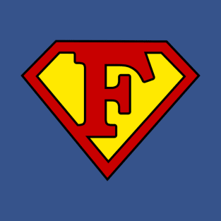 Superhero Symbol Letter F T-Shirt