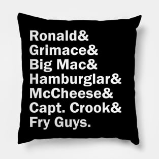 Funny Names x McDonald Land Characters Pillow