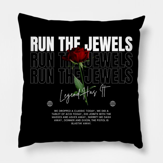 Run The Jewels // Flower Pillow by TOY MACHINE 