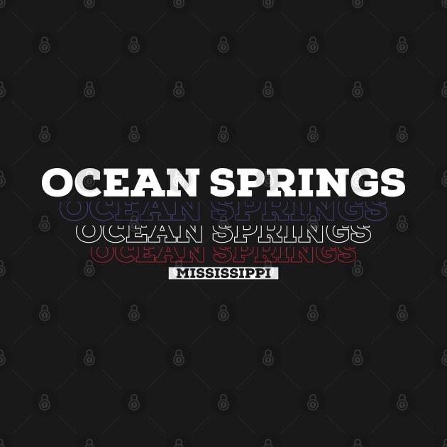 Ocean Springs Mississippi USA Vintage by Zen Cosmos Official