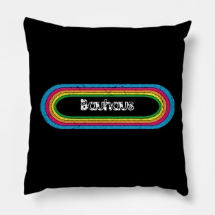 bauhaus ll rainbow retro Pillow