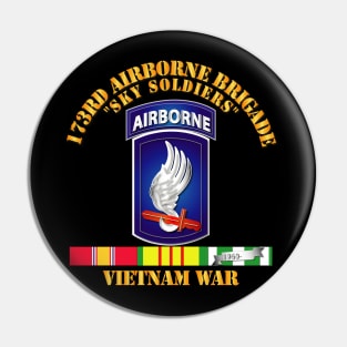 SSI - 173rd Airborne Brigade w VN SVC Ribbons Pin