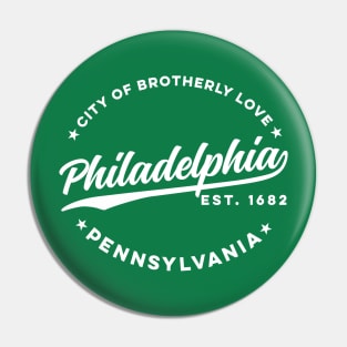 Vintage Philadelphia City of Brotherly Love USA Pin