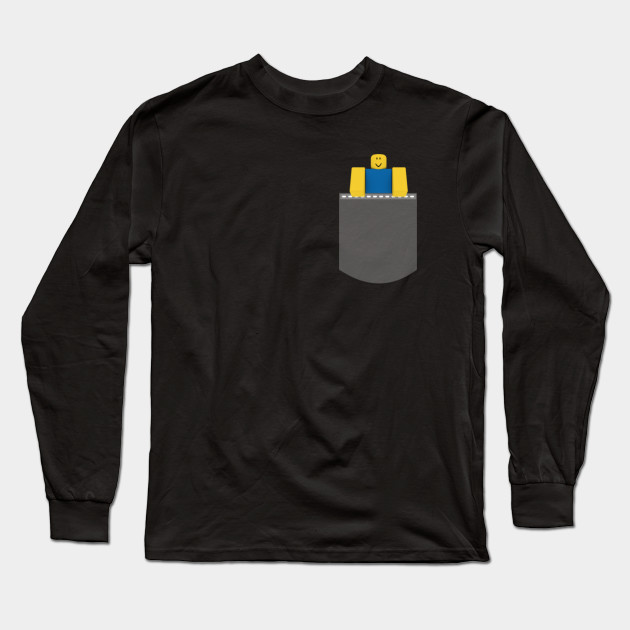 Roblox Pocked Noob Oof Gift For Kids Roblox Long Sleeve T Shirt Teepublic - pocket noob t shirt roblox