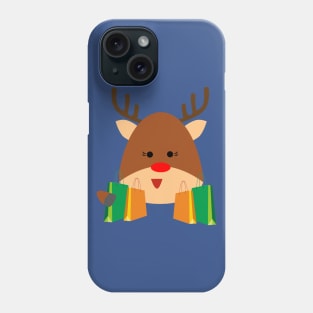 Merry Christmas Reindeer Shopping Phone Case