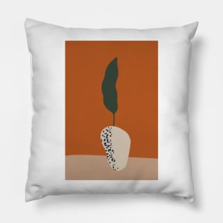 Abstract plant in a pot I Pillow